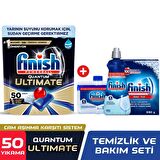 Finish Quantum 50 Yıkama Tablet Bulaşık Makinesi Deterjanı 50 Adet & Temizlik Bakım Seti 